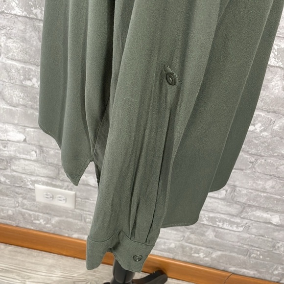 Young Fabulous & Broke Army Green Button Down Shirt - Picture 4 of 8